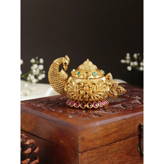 Adorable Peacock Design Kumkum Box – A Symbol of Beauty and Tradition