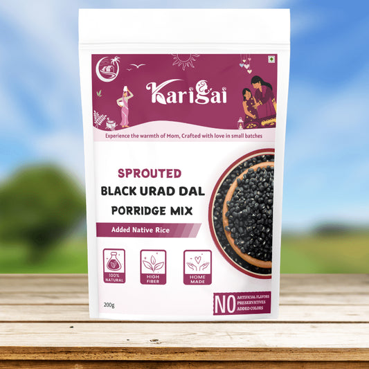 Sprouted Black Urad Dal Porridge Mix – A Nourishing Start to Your Day